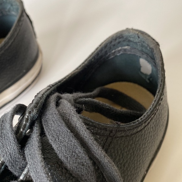 Converse black youth kids size 1 shoes - Picture 4 of 12